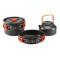 Juego de ollas para camping - 6 piezas Naranja