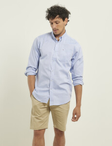011762 CAMISA HARRINGTON LABEL Celeste