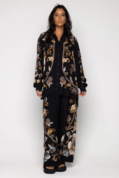 PANT JARDIN REAL Negro