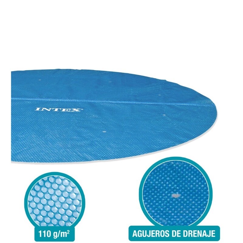 INTEX COBERTOR LONA SOLAR PARA PISCINA DIÁMETRO 3.05 METROS Intex Cobertor Lona Solar Para Piscina Diámetro 3.05 Metros