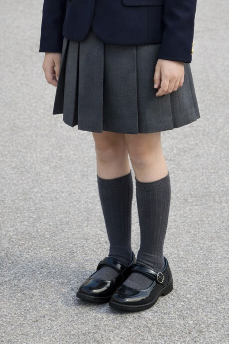 Pack x2 Media colegial color gris