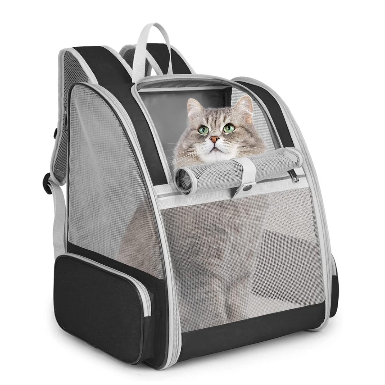 Mochila Bolso Trasportadora Malla Mascota Perros Gatos Viaje — Atrix