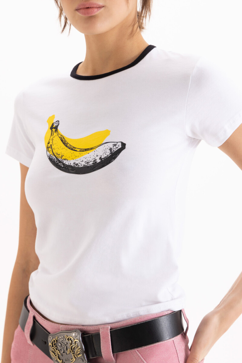 REMERA BANANA Blanco