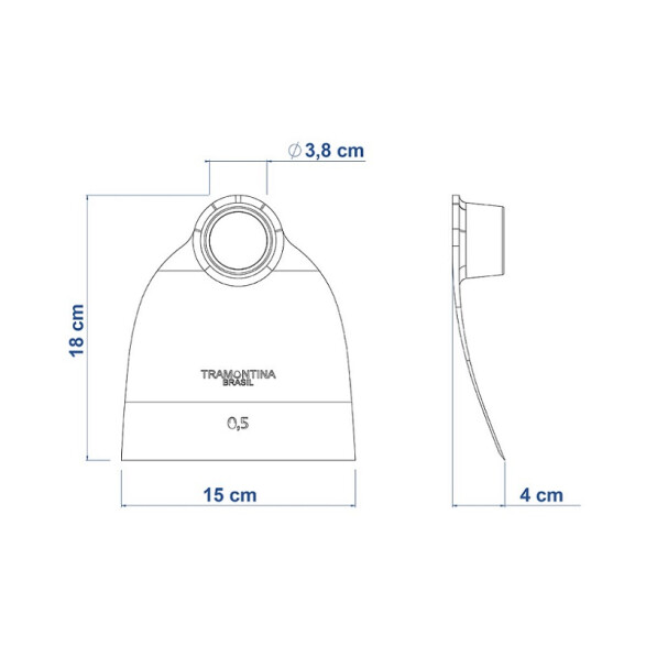 Azada 180 x 153mm, sin mango -TRAMONTINA TN1228