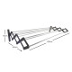 Tendedero plegable pared en aluminio 120 cm GRIS