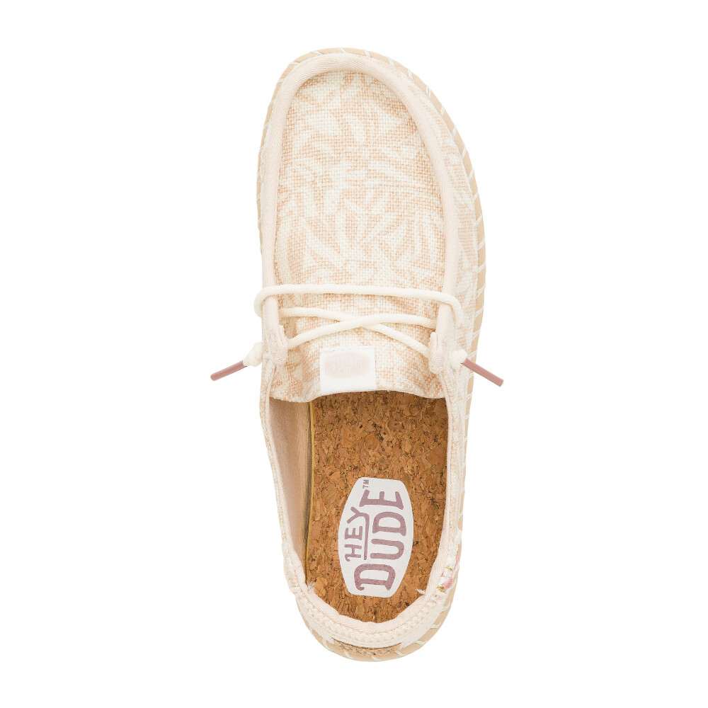Wendy Espadrille Retro Palm - Mujer Pale Pink/White