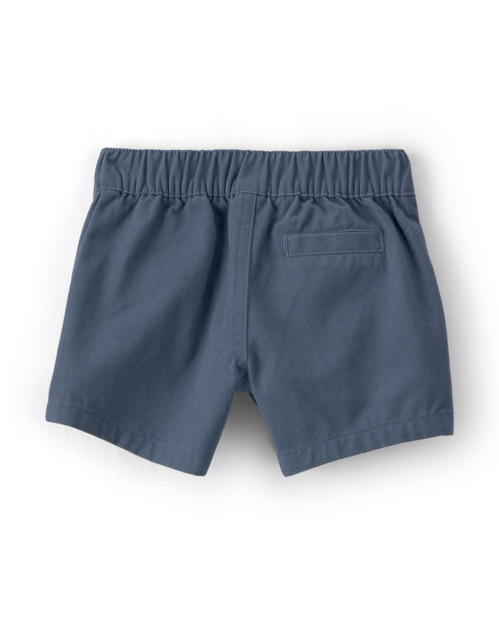Set dos piezas de algodón, short azul y remera polo crema Sin color