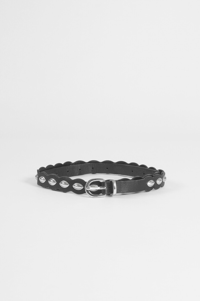Cinturón wavy tachas negro
