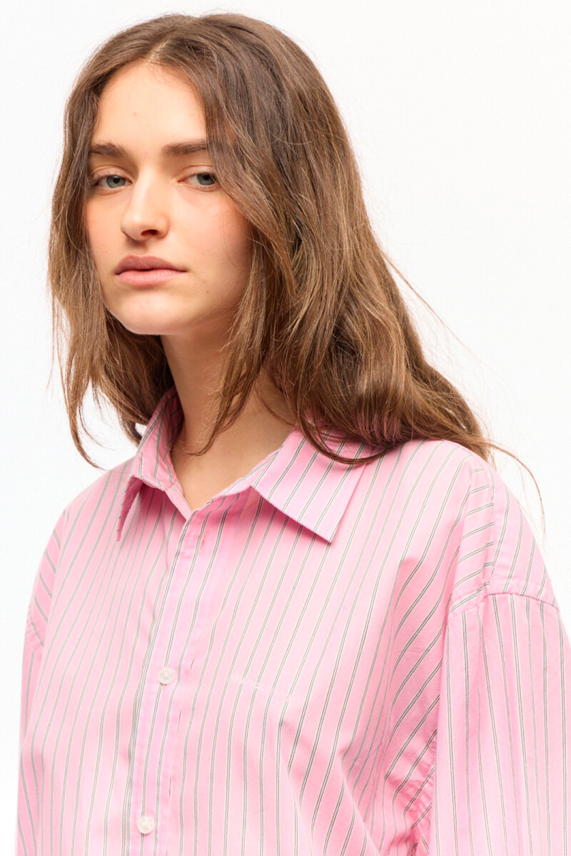 CAMISA RAYAS GABRIETTE Rosa