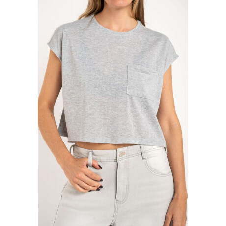 Remera Algod0n Gris