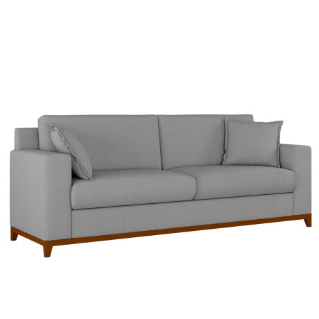 Sofá sillón 3 cuerpos - patas en madera GRIS CLARO