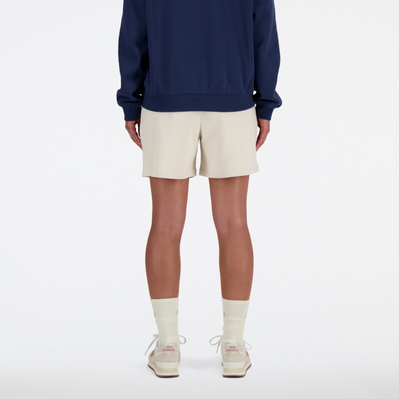 Short New Balance de Dama - Athletics- WS41508LIN BEIGE