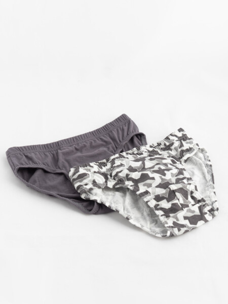 Pack x2 slip Gris Oscuro