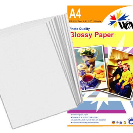 Papel Wox Glossy Fotográfico A4 240GRS. X 20 Uds. 001