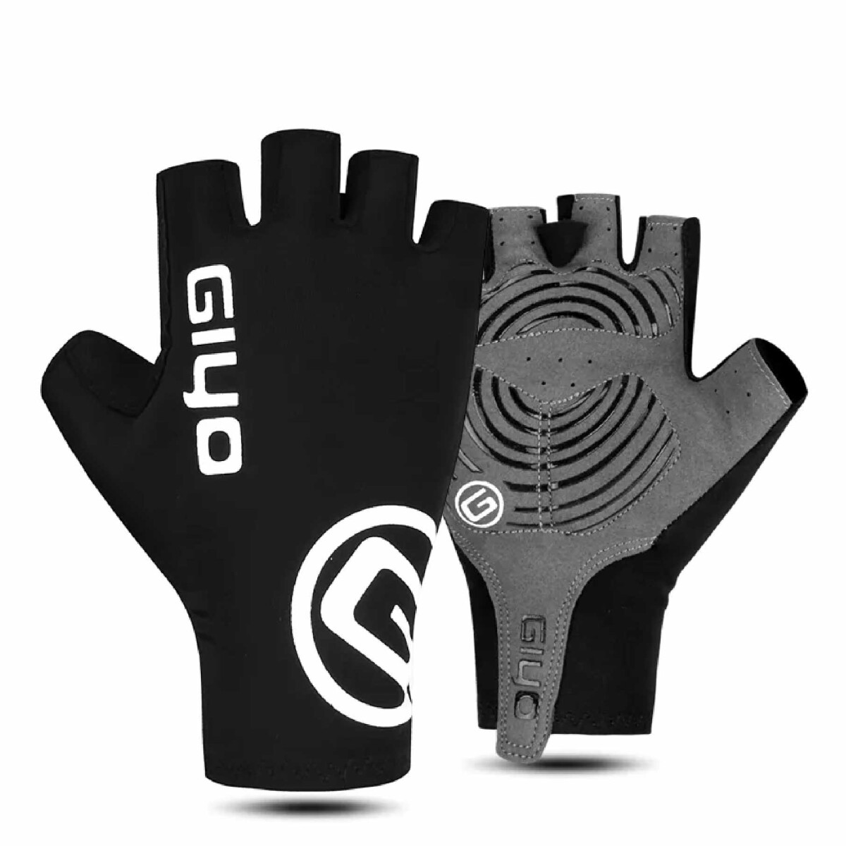 Guantes Cortos De Ciclismo Gel Giyo - Negro 