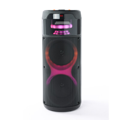 Parlante torre portatil bluetooth ZQS8223 con efecto de luces 2 x 8" con micrófono Parlante torre portatil bluetooth ZQS8223 con efecto de luces 2 x 8" con micrófono