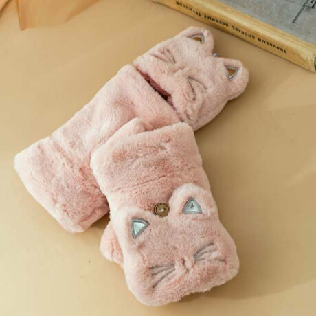 Mitones guantes peluche Gatito Beige