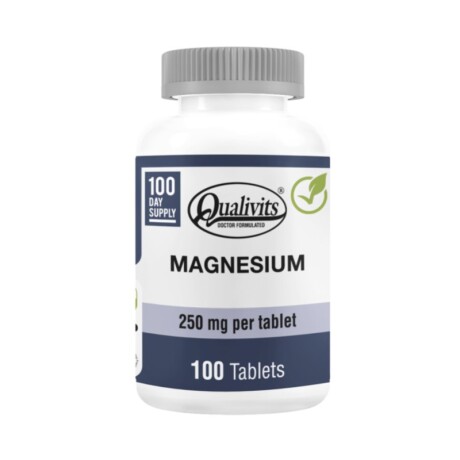 Magnesium 250mg 100caps Qualivits Magnesium 250mg 100caps Qualivits