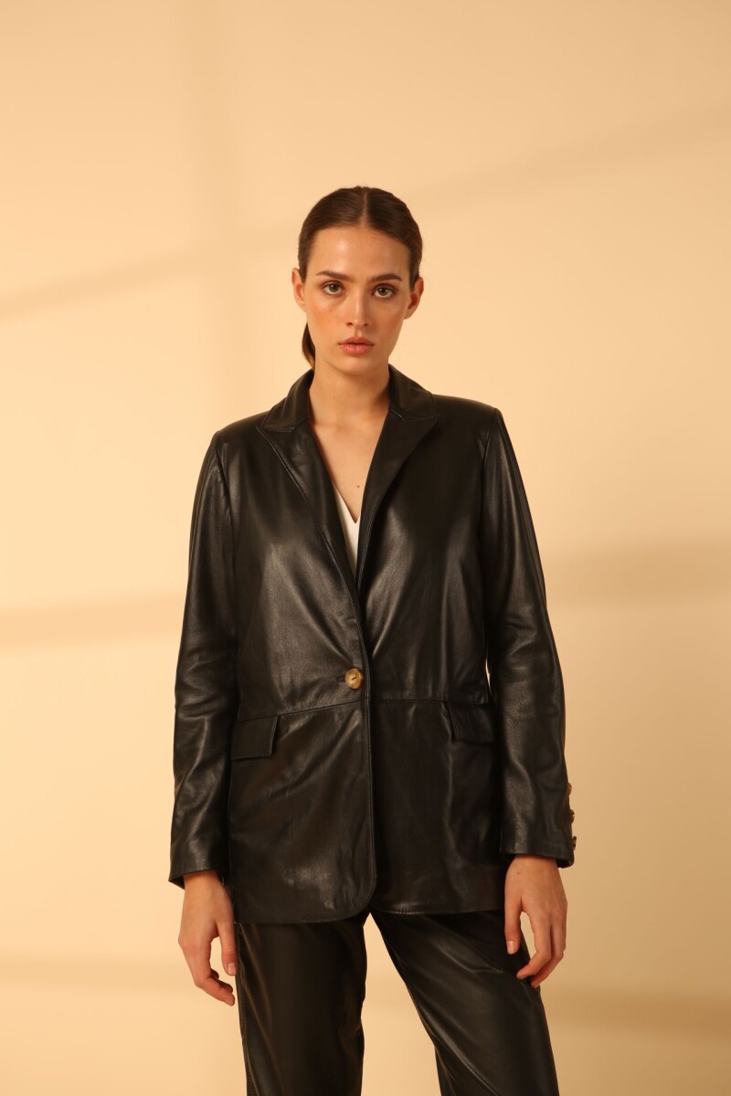 Blazer Cipra Couro - Negro 