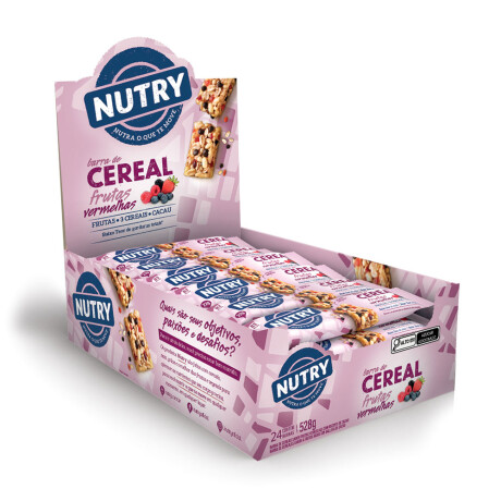 Barrita de Cereal Nutry x 24 Frutas, Cereales y Cacao