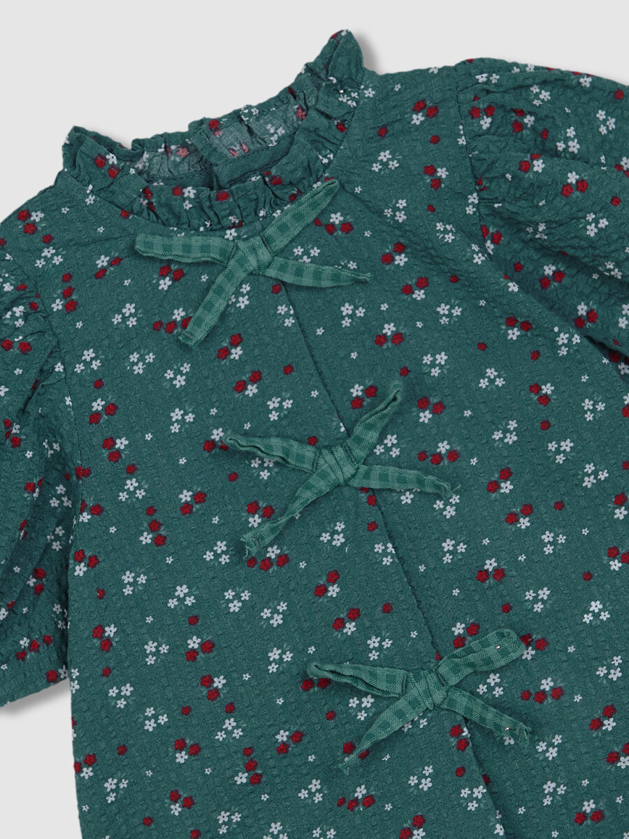 Conjunto De Camisa Y Pantalon A Juego Verde