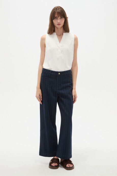 Pantalon Virde Azul Indigo