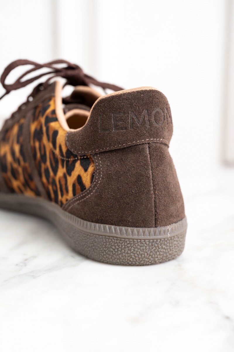 Zapatilla Animal Print Marrón