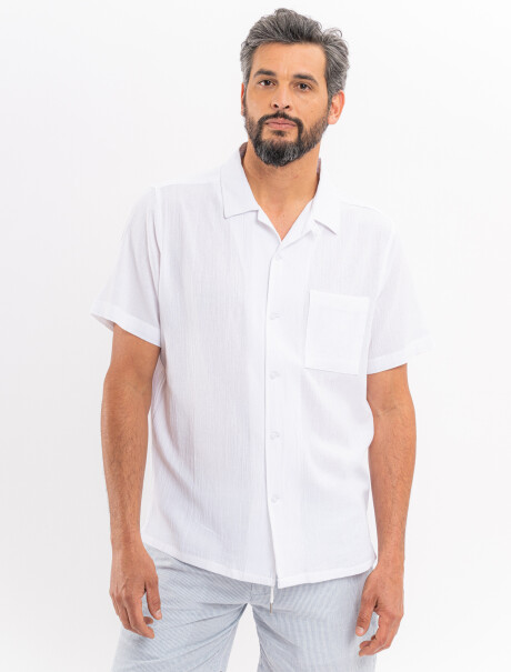Camisa m/c bambula blanca
