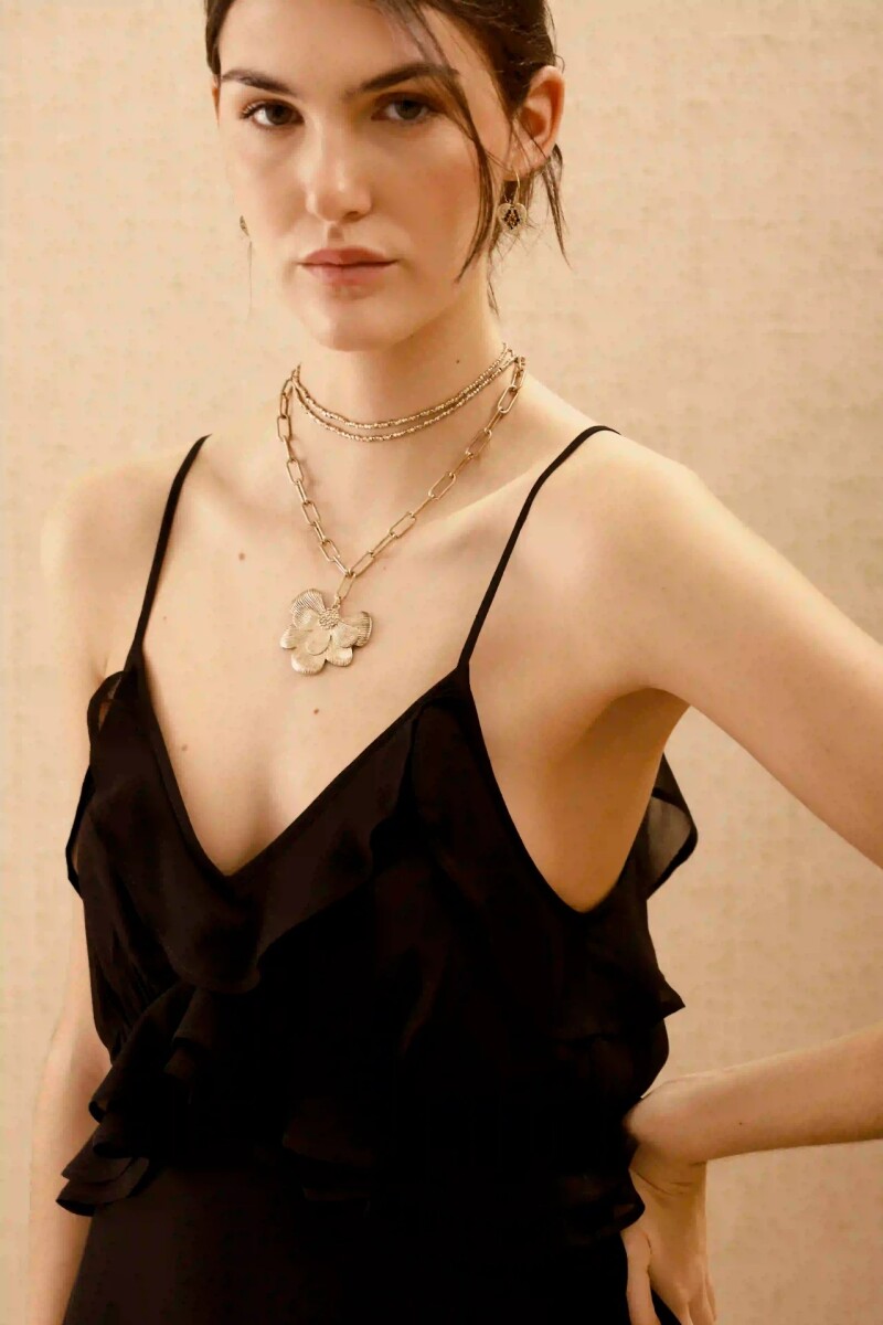 VESTIDO FEMME PLAIN Negro