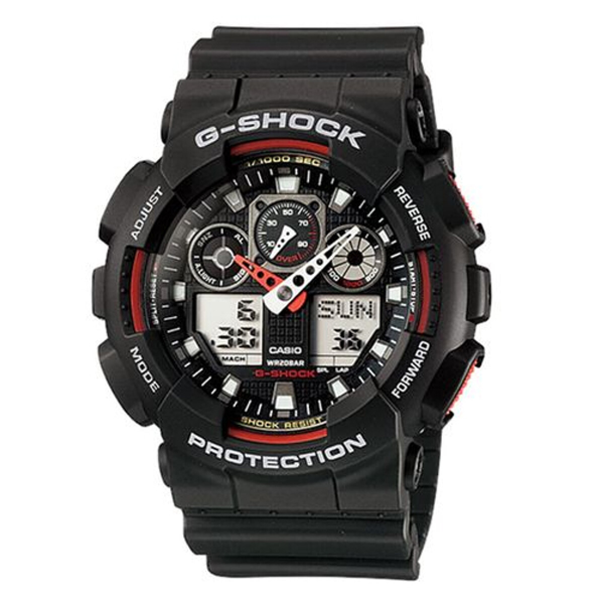 Reloj CASIO G-SHOCK GA100-1A4HDR Resina Negro Esfera 52mm 