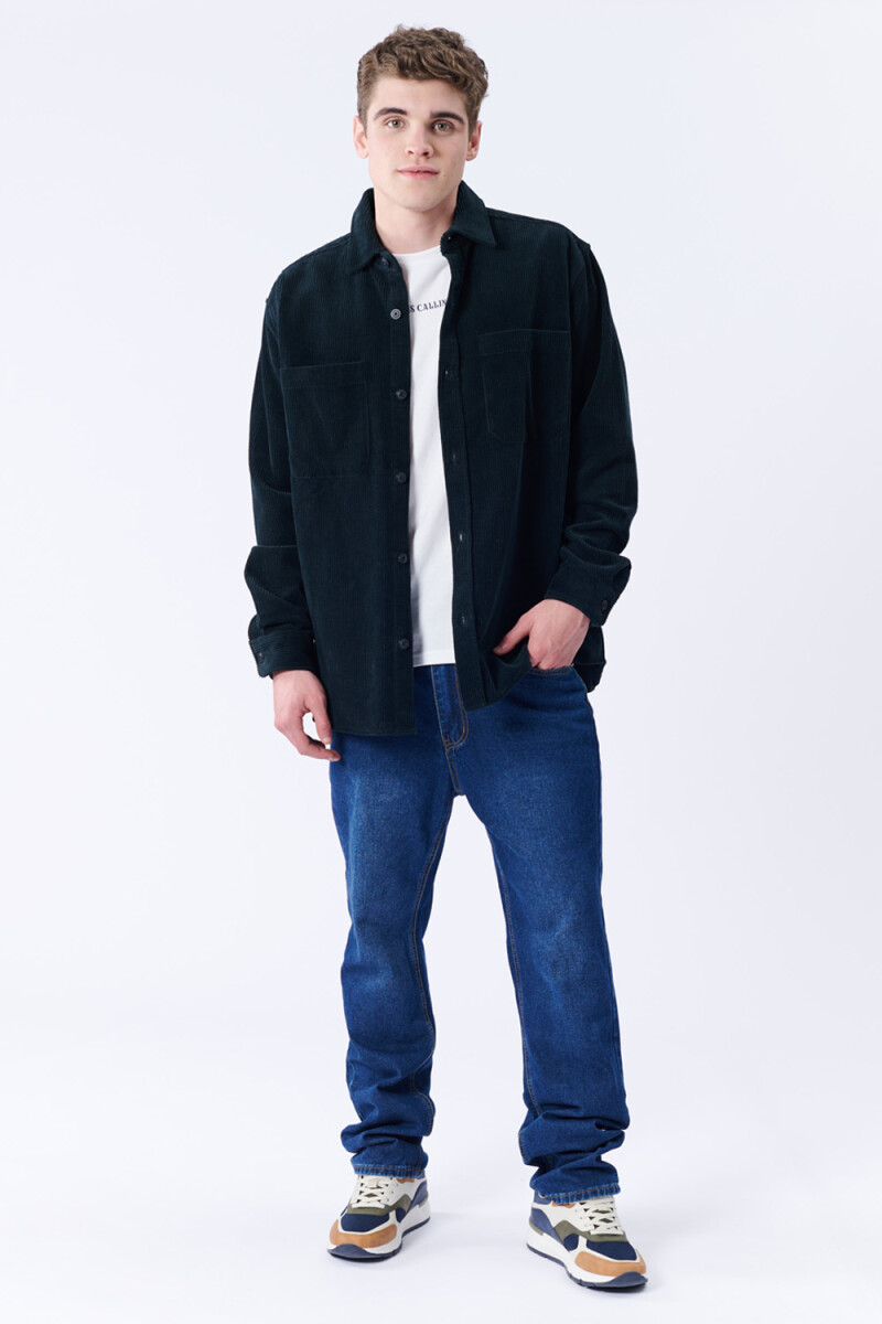 Pantalón jean fit clásico Azul Oscuro