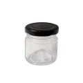 FRASCO DE VIDRIO CON TAPA 75 ML MULTICOLOR