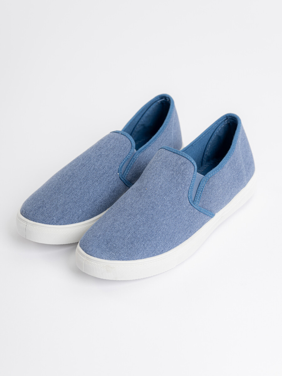 Zapatilla canvas - azul 