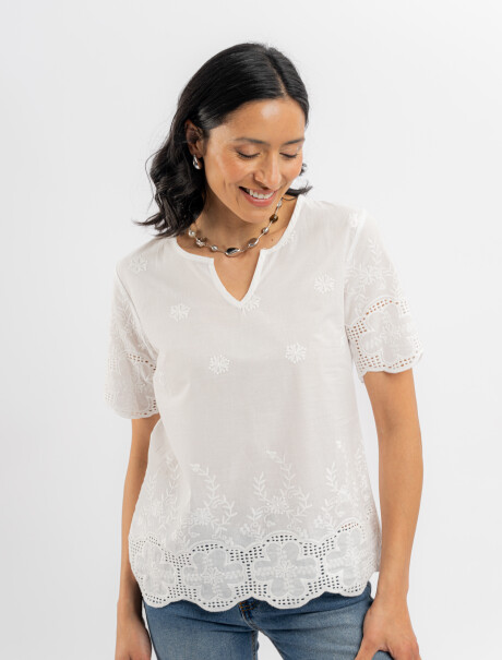 Blusa broderie Flora Blusa broderie Flora