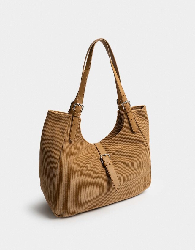 Saca Cartera Saca Corderoy Camel - Marron Camel
