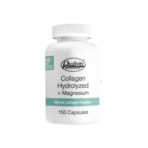 Colágeno Hidrolizado + Magnesio | 150 cápsulas | Qualivits Colageno Hyd + Mag Qualivits