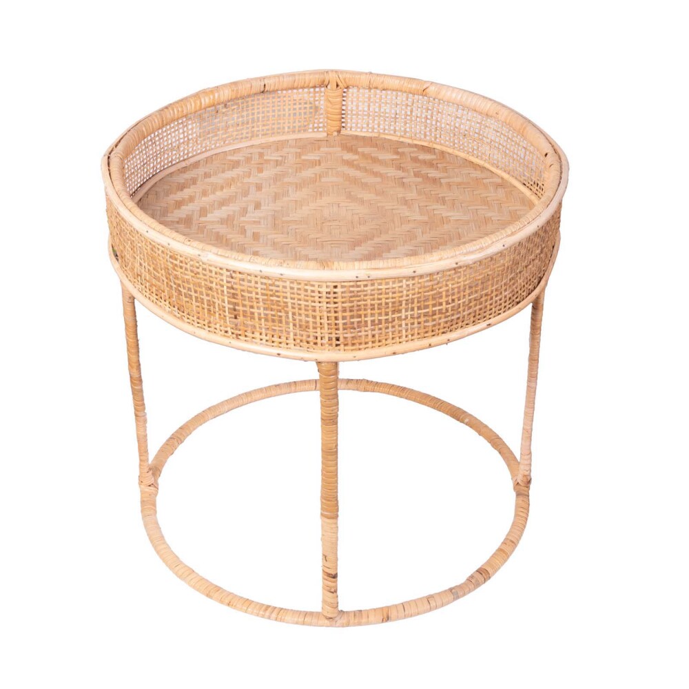 MESA LATERAL RATTAN NATURAL-BEIGE OLIVER NATURAL