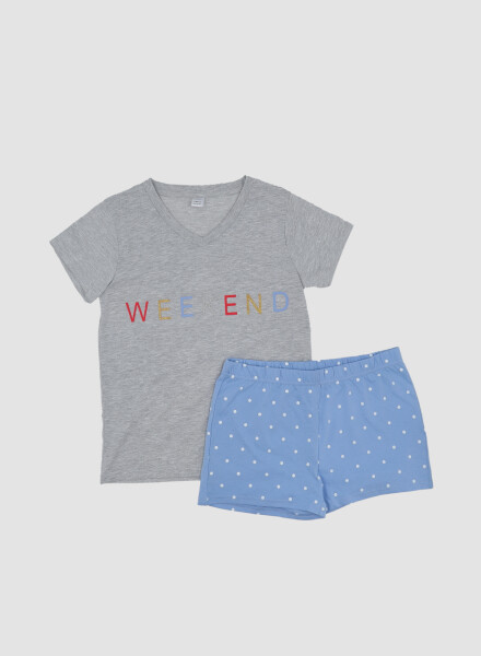 Pijama infantil weekend Gris