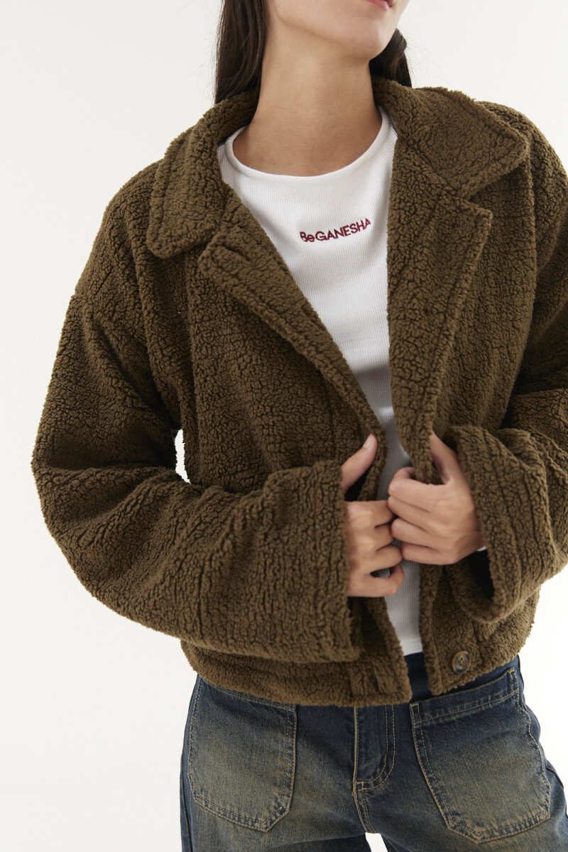 Abrigo Teddy Verde