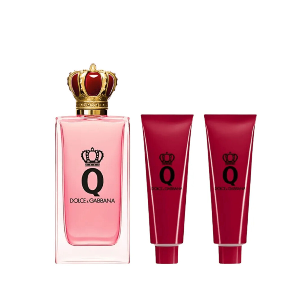 Dolce & Gabbana Q Set Eau de Parfum 100ml + Gel de Ducha 50ml + Loción Corporal 50ml - Femenino Dolce & Gabbana Q Set Eau de Parfum 100ml + Gel de Ducha 50ml + Loción Corporal 50ml - Femenino