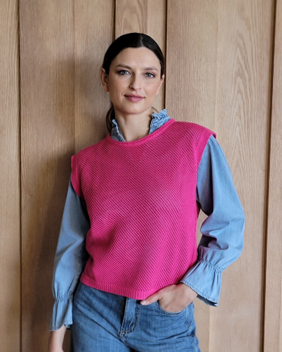 Musculosa Pesca - Fucsia 
