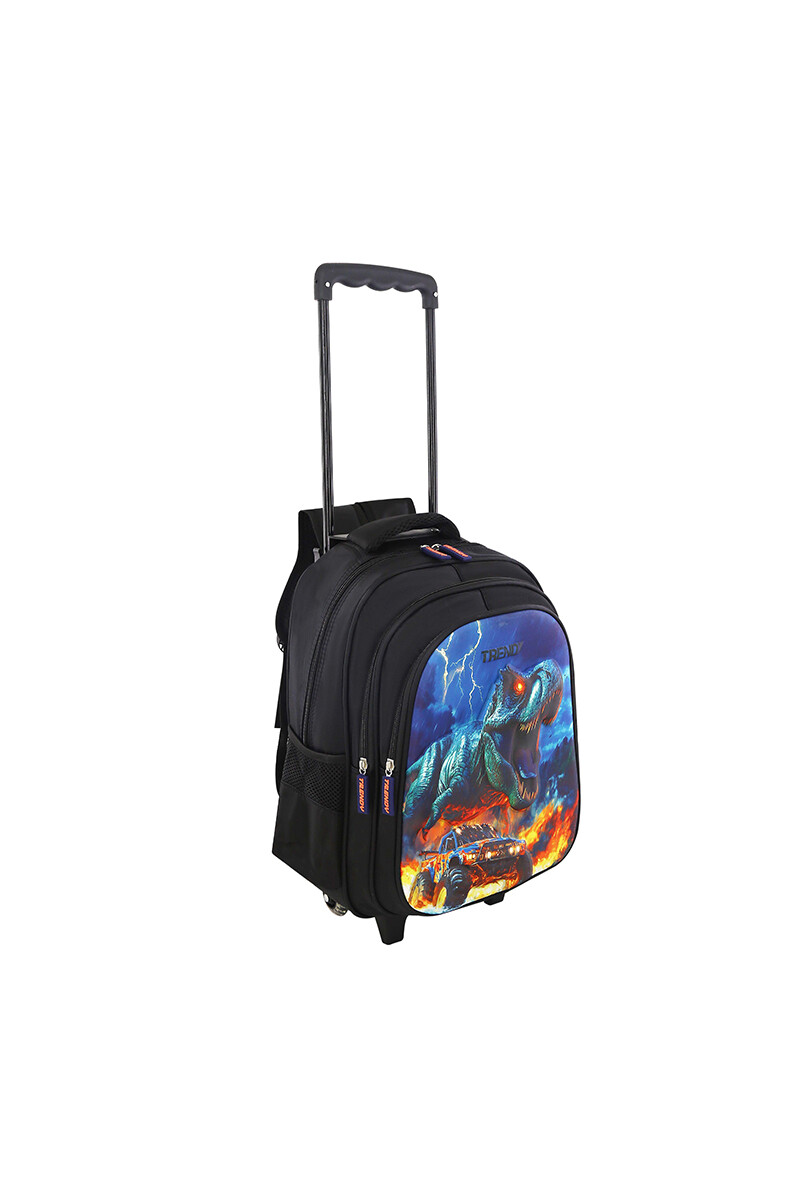 Mochila con Carrito Negro