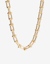 Collares Cortos Metal Collar Corto Metal Eslabones - Dorado