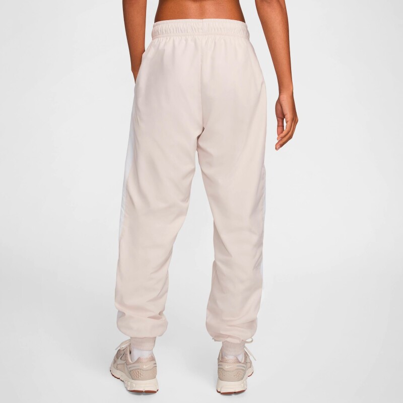 Pantalón Largo Alto-Rise Loose Joggers de Mujer Blanco