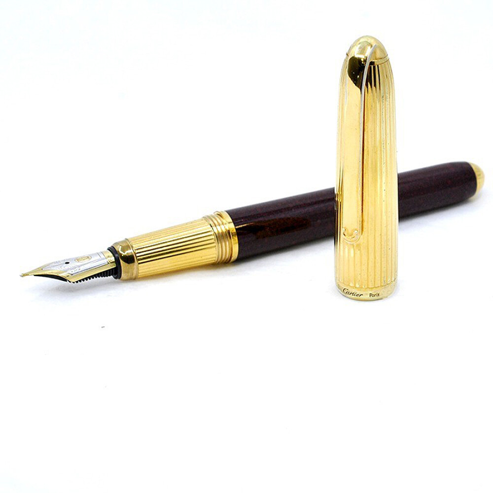 Cartier Louis Cartier Dandy. Pluma A Fuente. Cuerpo Rojo Y Negro Cartier Louis Cartier Dandy. Pluma A Fuente. Cuerpo Rojo Y Negro