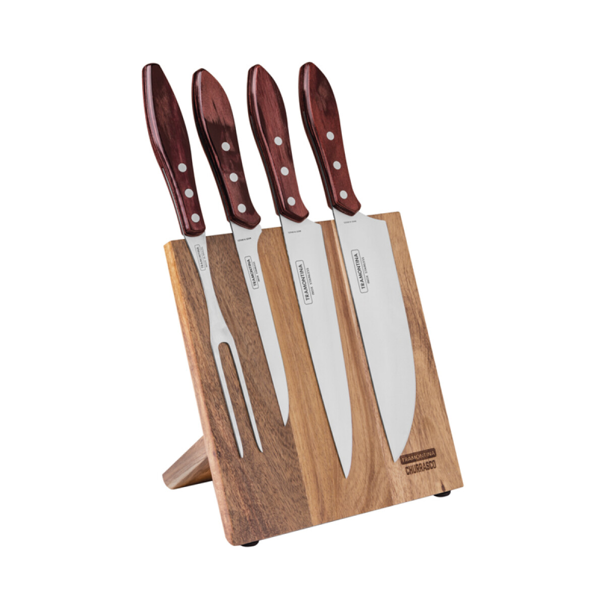 Juego para asado 5 piezas con soporte magnético -TRAMONTINA - TN8232 