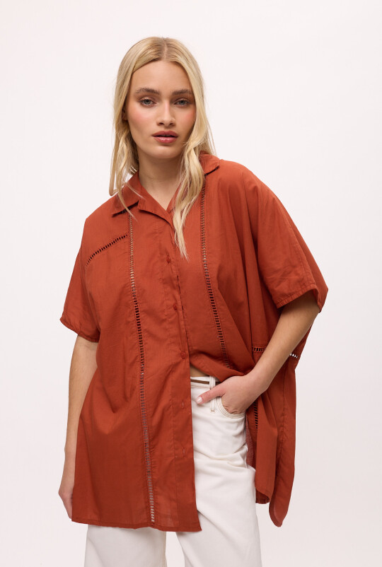 Camisa Tuscan Terracota