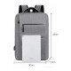 Mochila C/ Usb. Porta Laptop Cierres Gris