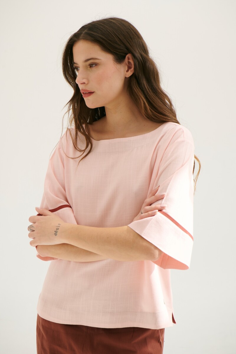 BLUSA LINO ATAR ROSA