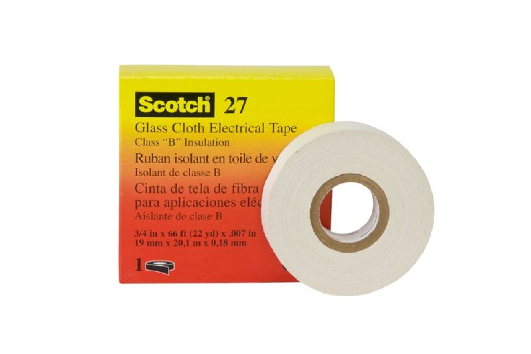CINTA DE FIBRA VIDRIO 27 DE 19mm x 20 metros - 3M 